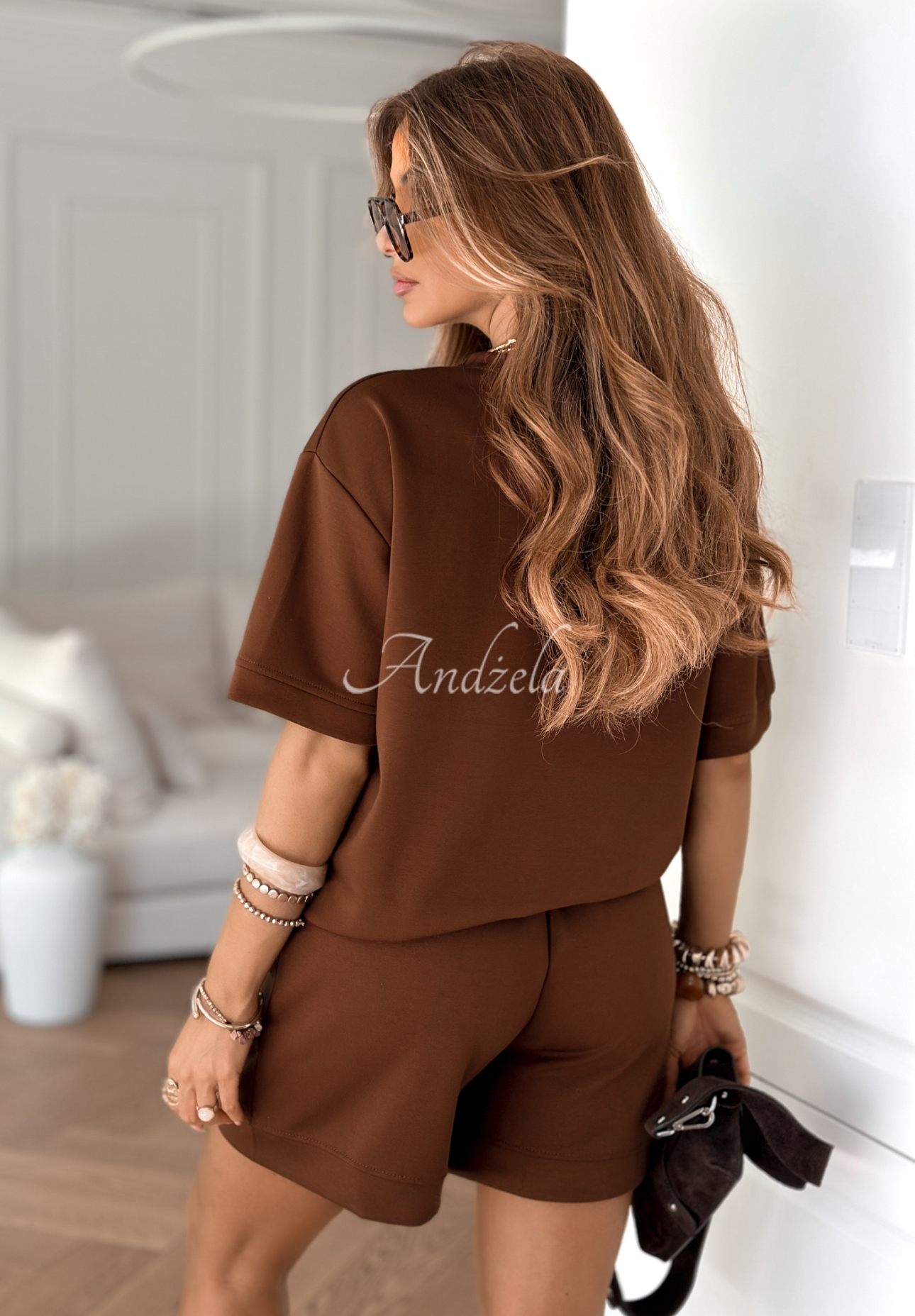 Set T-Shirt und Shorts Play Like A Girl Camel