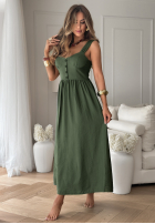 Kleid na ramiączkach La Esmeralda Khaki