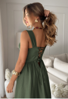 Kleid na ramiączkach La Esmeralda Khaki