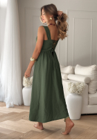 Kleid na ramiączkach La Esmeralda Khaki