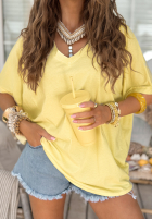 T-Shirt oversize Need To Breathe Bananengelb