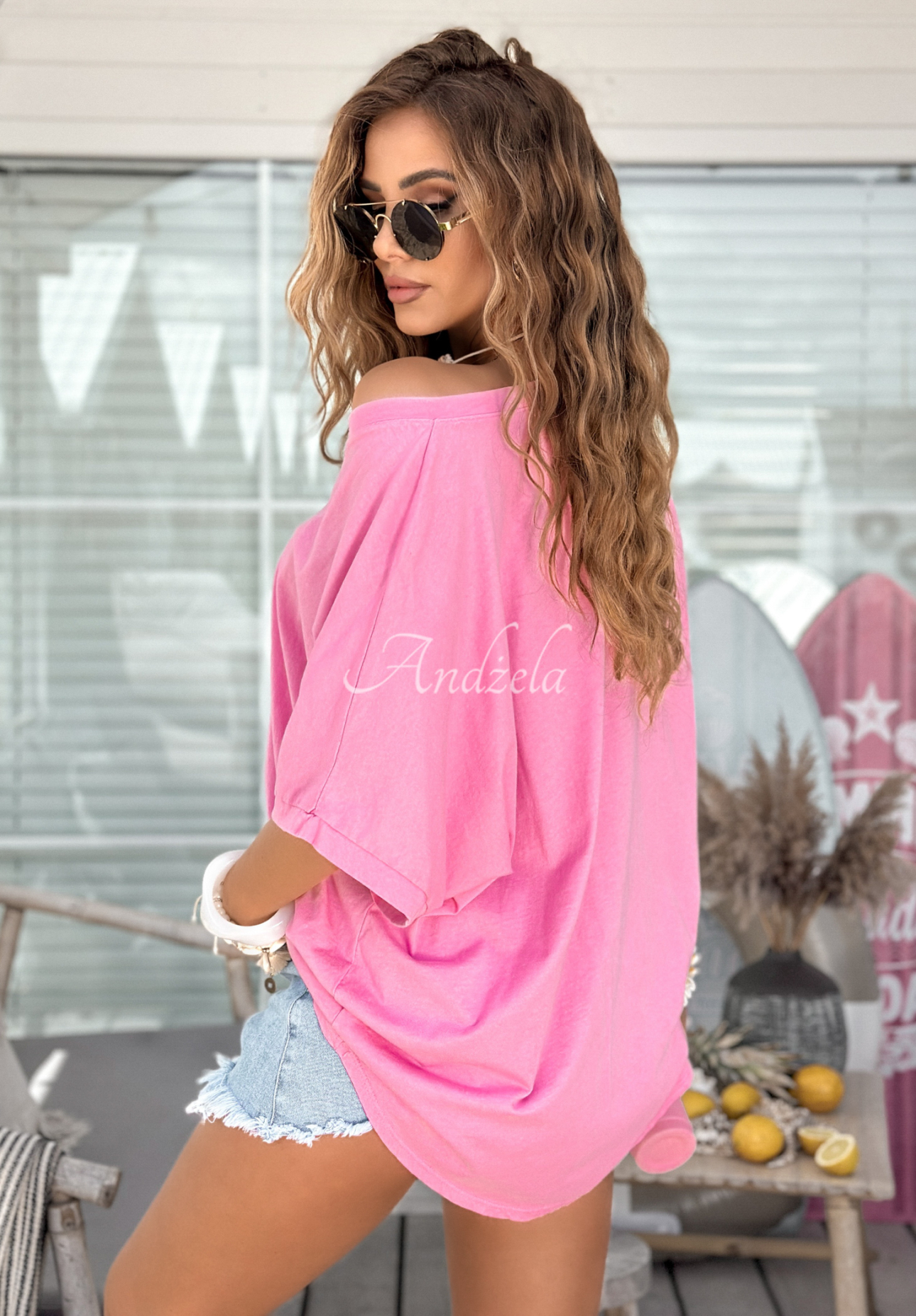 T-Shirt oversize Need To Breathe Rosa