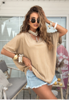 T-Shirt oversize Need To Breathe Beige