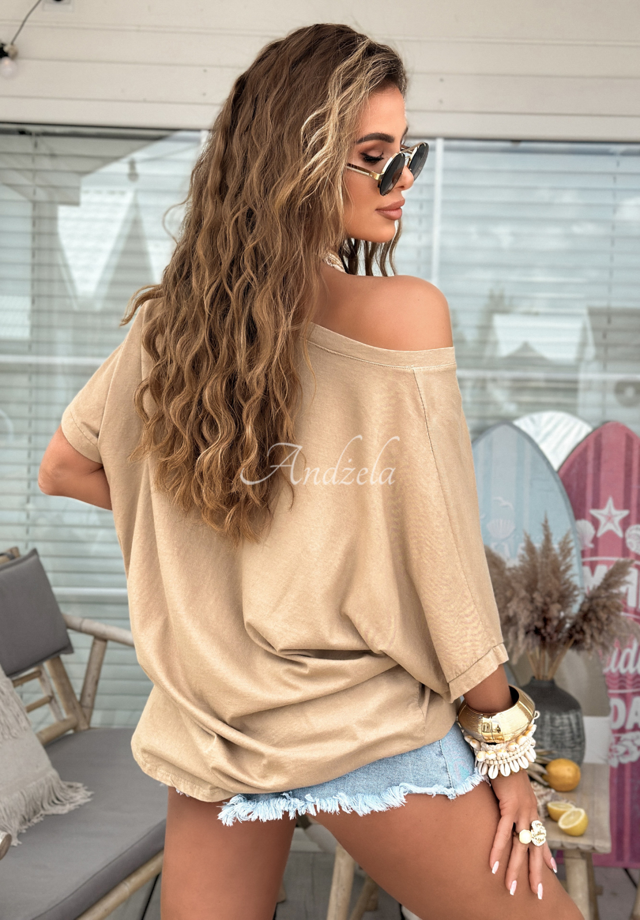 T-Shirt oversize Need To Breathe Beige