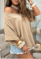 T-Shirt oversize Need To Breathe Beige