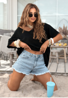 T-Shirt oversize Need To Breathe Schwarz