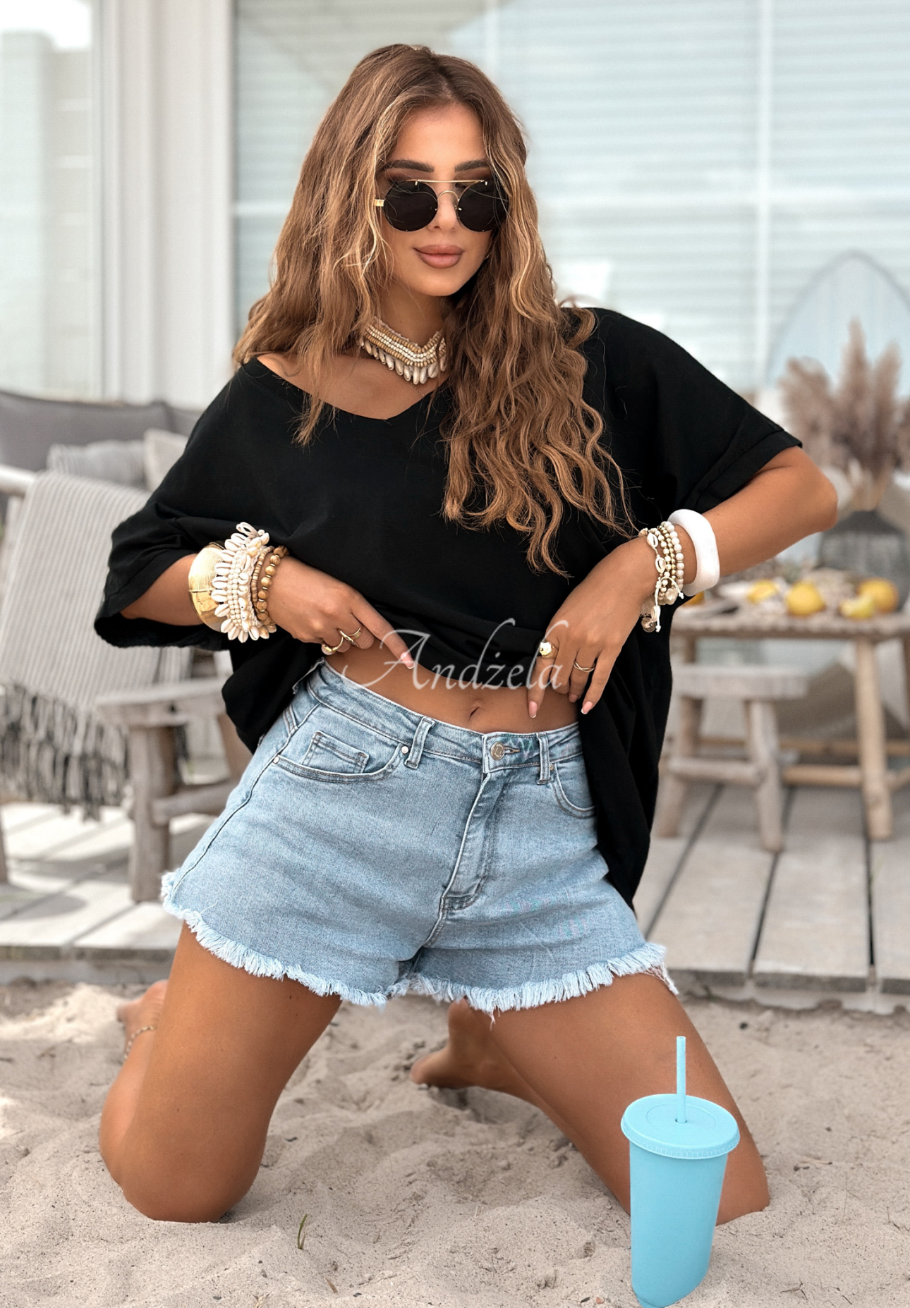 T-Shirt oversize Need To Breathe Schwarz