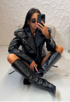 Skórzana Bikerjacke La Milla Really Notice Schwarz
