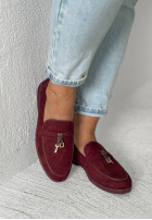 zamszowe mokasyny Chase What Matters Burgund