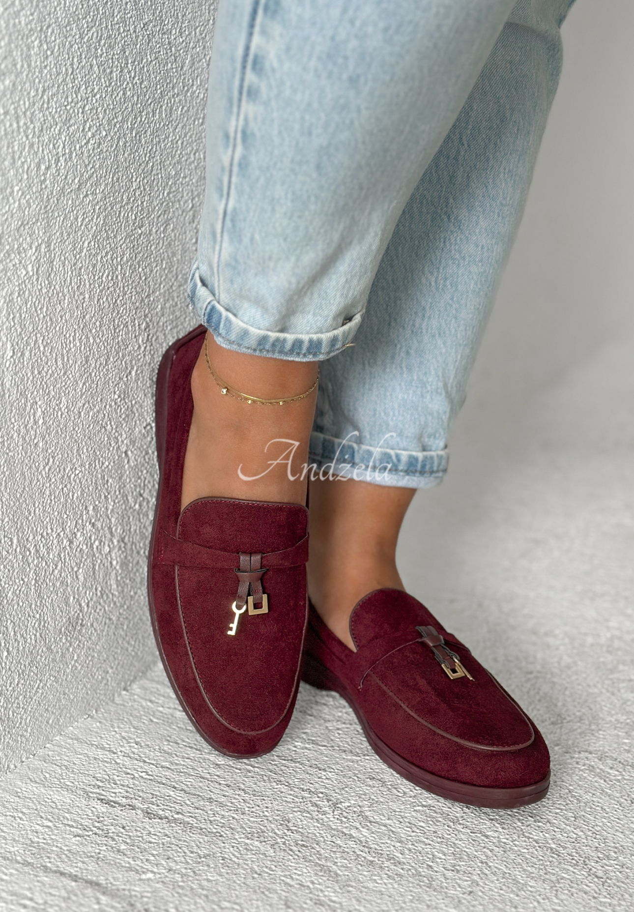 Wildleder-Loafer Chase What Matters Burgund
