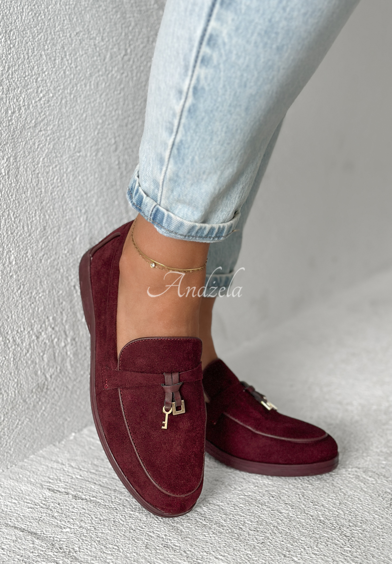Wildleder-Loafer Chase What Matters Burgund