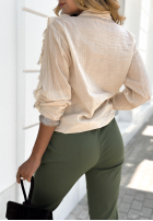 Hemd z falbankami Have To Recall Beige