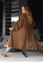 Długi Cardigan oversize Lincoln Park Schokoladenbraun