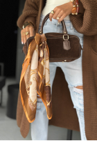 Halstuch Mit Muster Classy And Charming Beige-Schokoladenbraun
