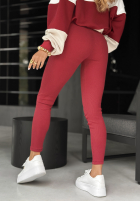 Set Sweatshirt i Leggings This Is Real Burgunderrot
