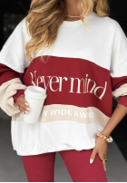 Set Sweatshirt i Leggings This Is Real Burgunderrot