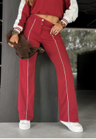 Set Sweatshirt i Hose Moment To Think Burgunderrot