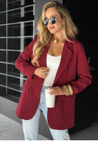 Blazer oversize Best Version Burgunderrot