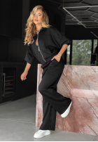Sweat Set Sweatshirt i Hose Now You See Schwarz