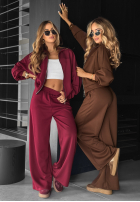 Sweat Set Sweatshirt i Hose Now You See Schokoladenbraun