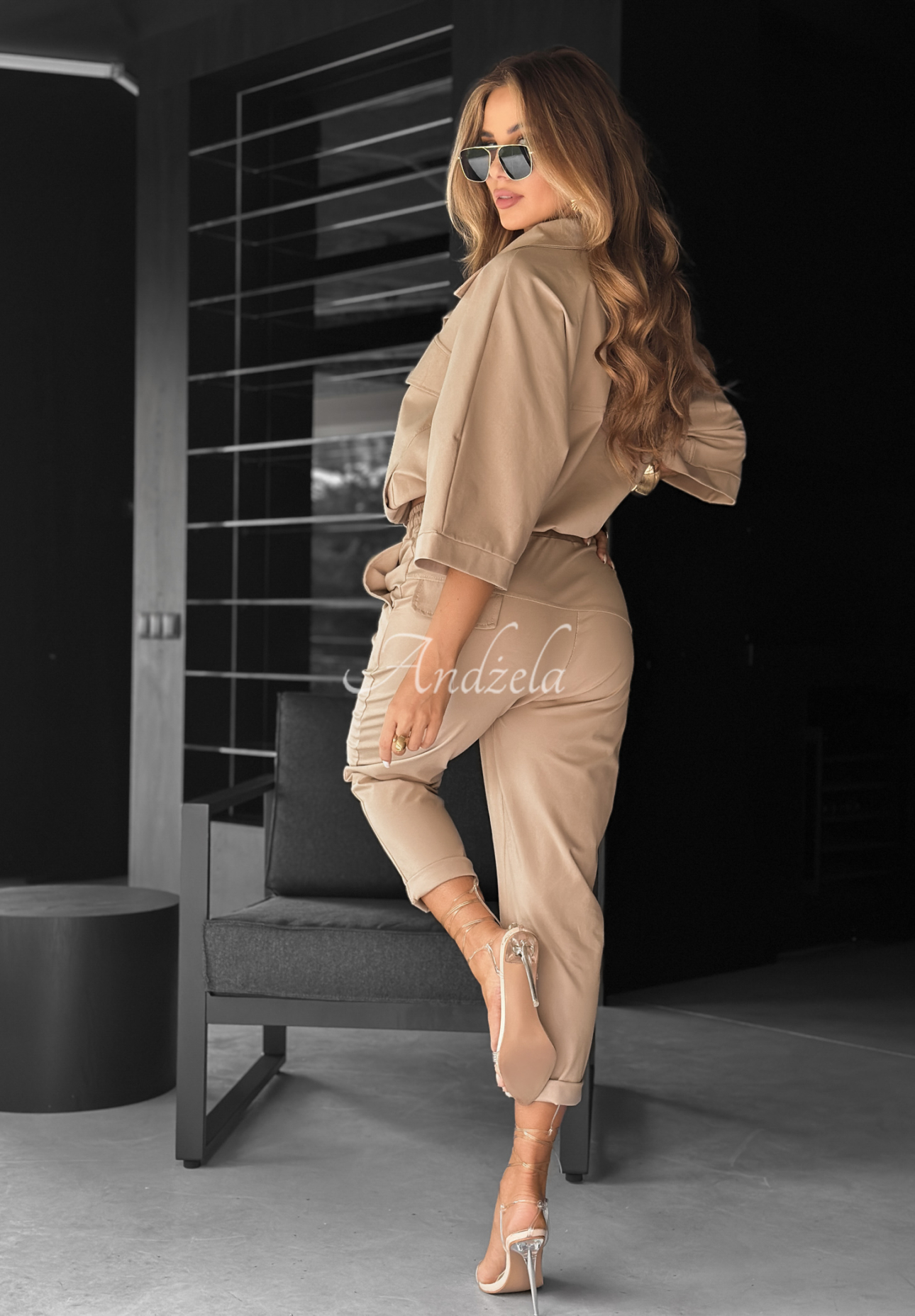 Set Hemd und Hose In Front Of Me Beige