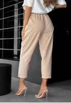 Hose z paskiem Take A Look Beige