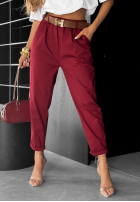 Hose z paskiem Take A Look Burgund
