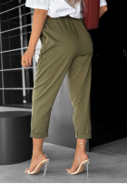 Hose z paskiem Take A Look Khaki