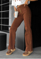 Hose Jeans dzwony This Is Real Schokoladenbraun
