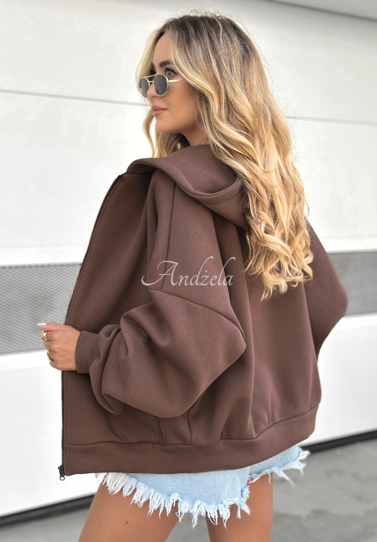 Oversize Sweatshirt mit Kapuze Don&#039;t Tell Schokoladenbraun