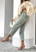 Hose Jeans mom fit Try Again Later Blau