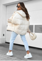 Pikowana Jacke oversize Maple Leaf Beige
