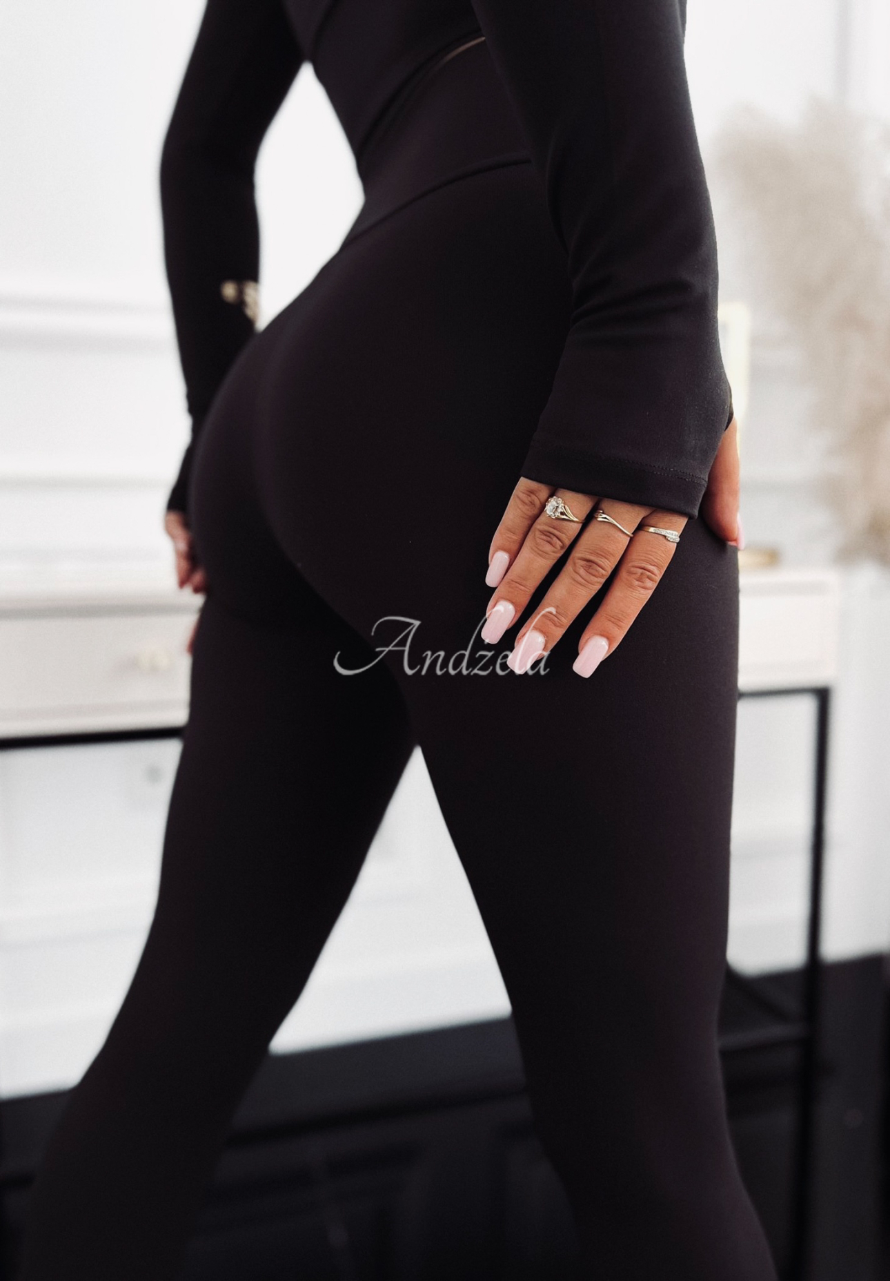 Viskose Leggings I Am Ready Now Schwarz