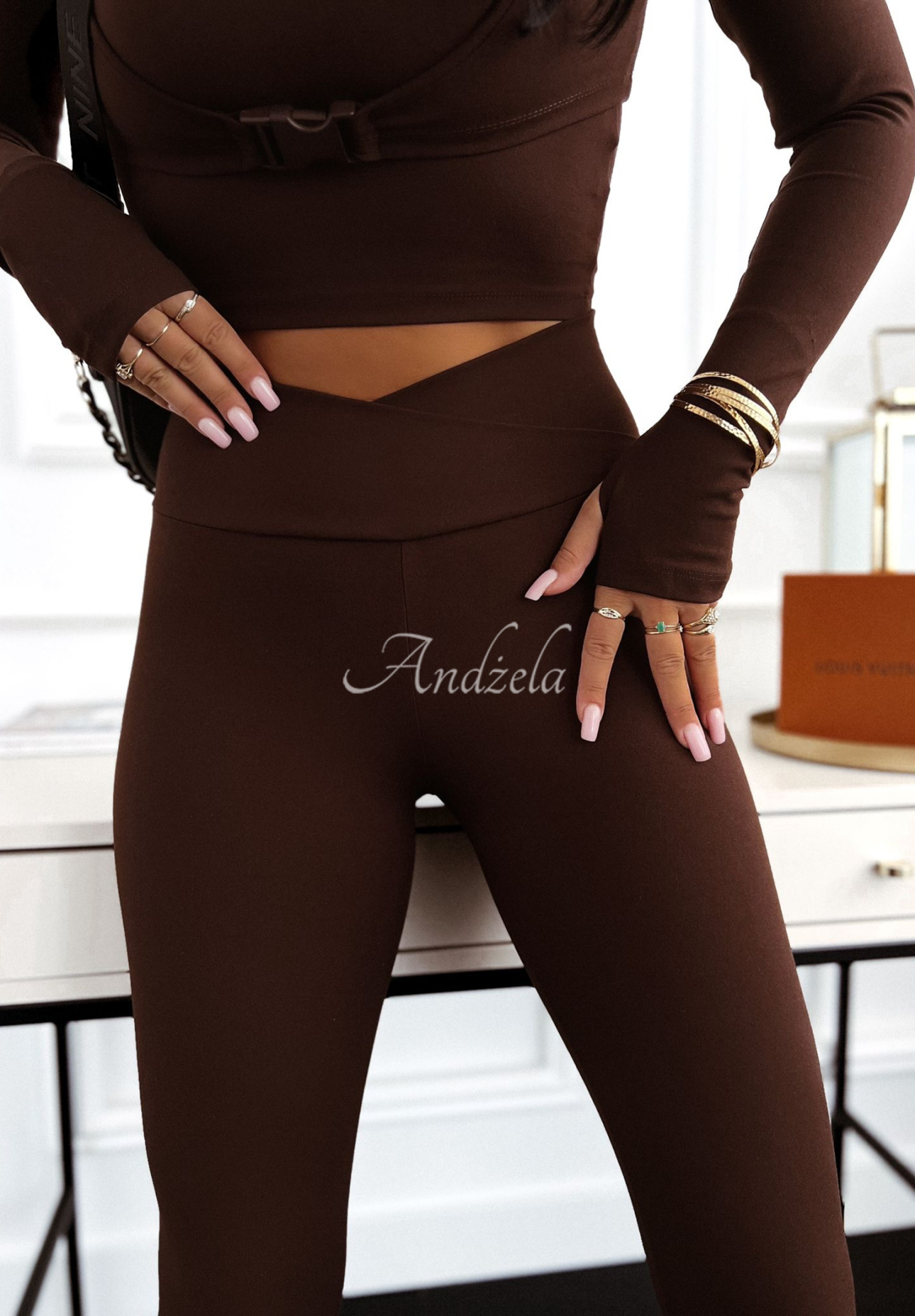 Viskose Leggings I Am Ready Now Schokoladenbraun