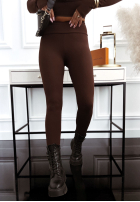 Leggings I Am Ready Now Schokoladenbraun