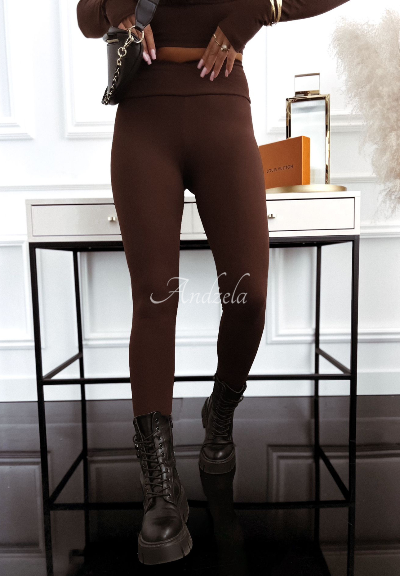 Viskose Leggings I Am Ready Now Schokoladenbraun