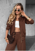 Sweat Set Sweatshirt i Hose Tell Me Later Schokoladenbraun