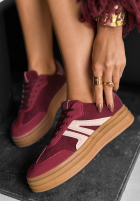 Sztruksowe Sportschuhe Before You Go Burgund