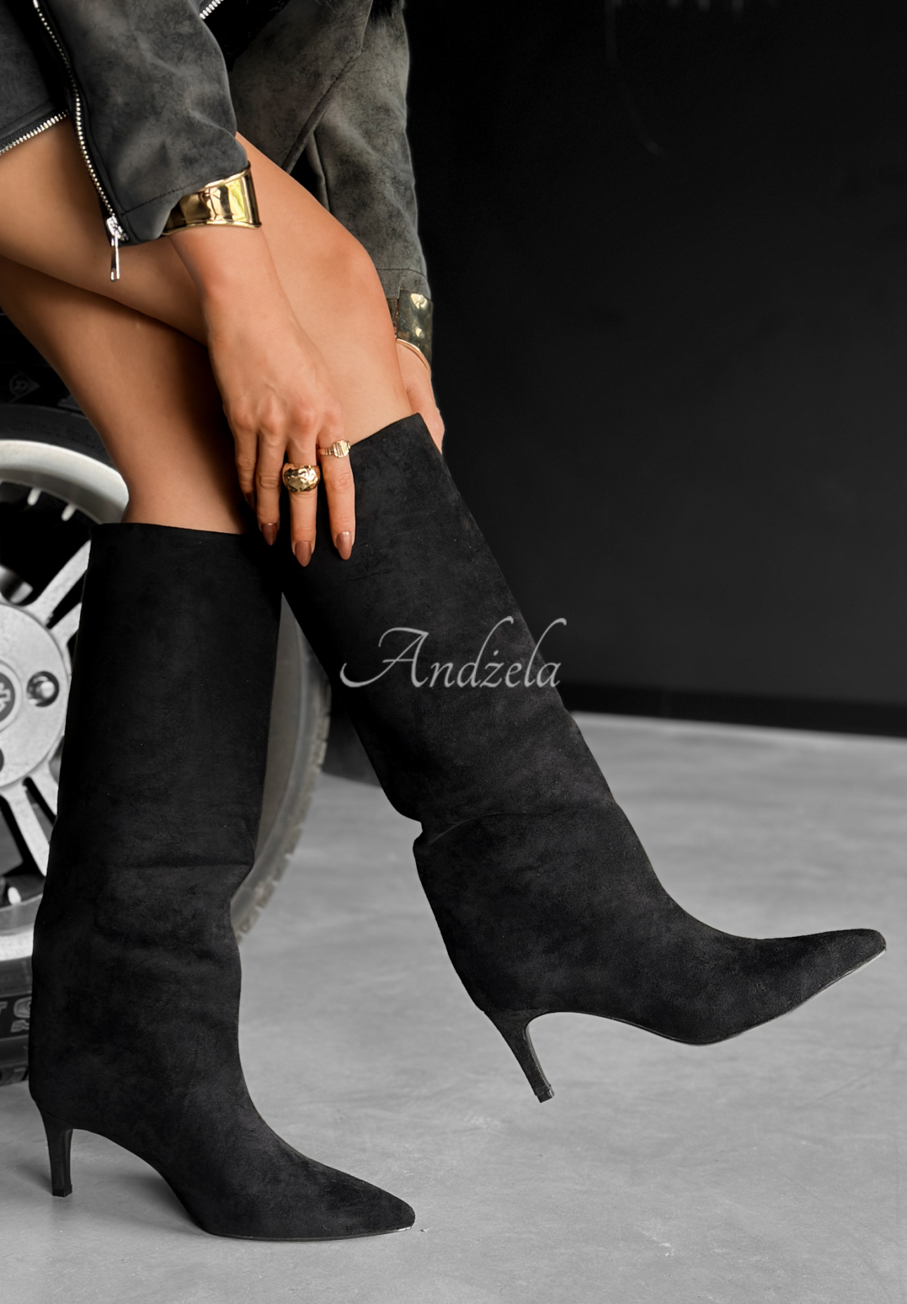 Wildlederstiefel Could Be Worse Schwarz