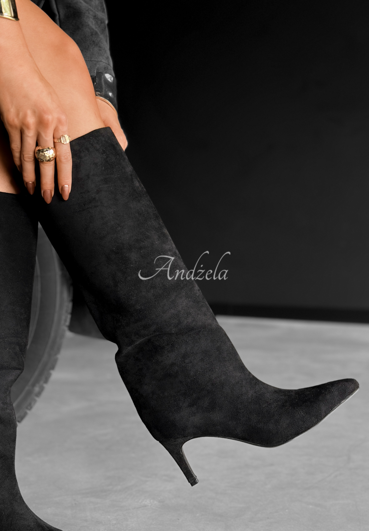 Wildlederstiefel Could Be Worse Schwarz