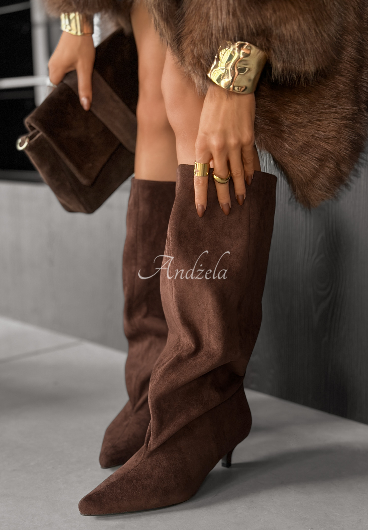 Wildlederstiefel What Was That Schokoladenbraun