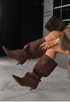 zamszowe Stiefel What Was That Schokoladenbraun