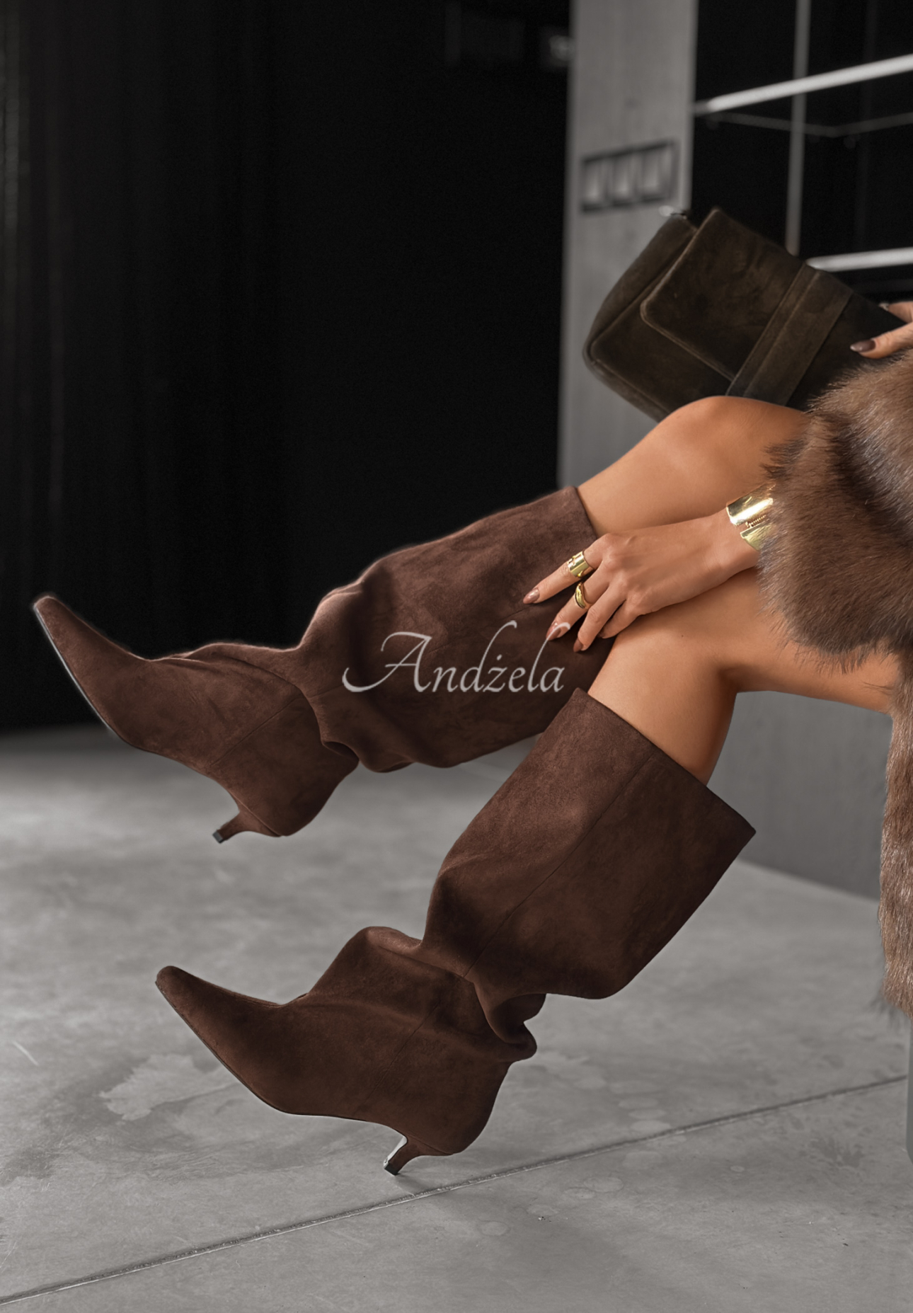 Wildlederstiefel What Was That Schokoladenbraun