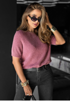 Pullover alpaka Cuddle Clouds Himbeerrot
