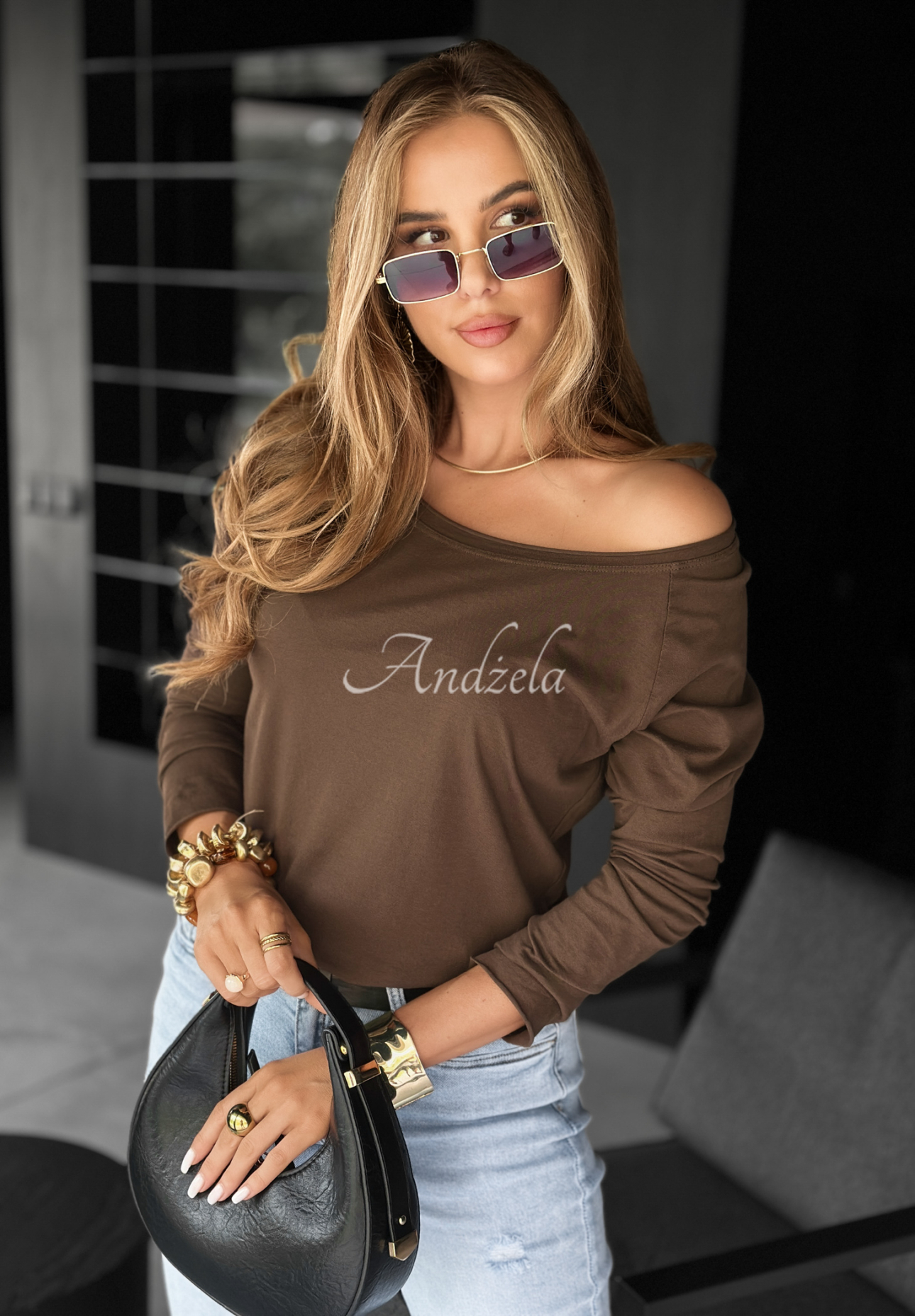 Oberteil longsleeve Not Available Schokoladenbraun