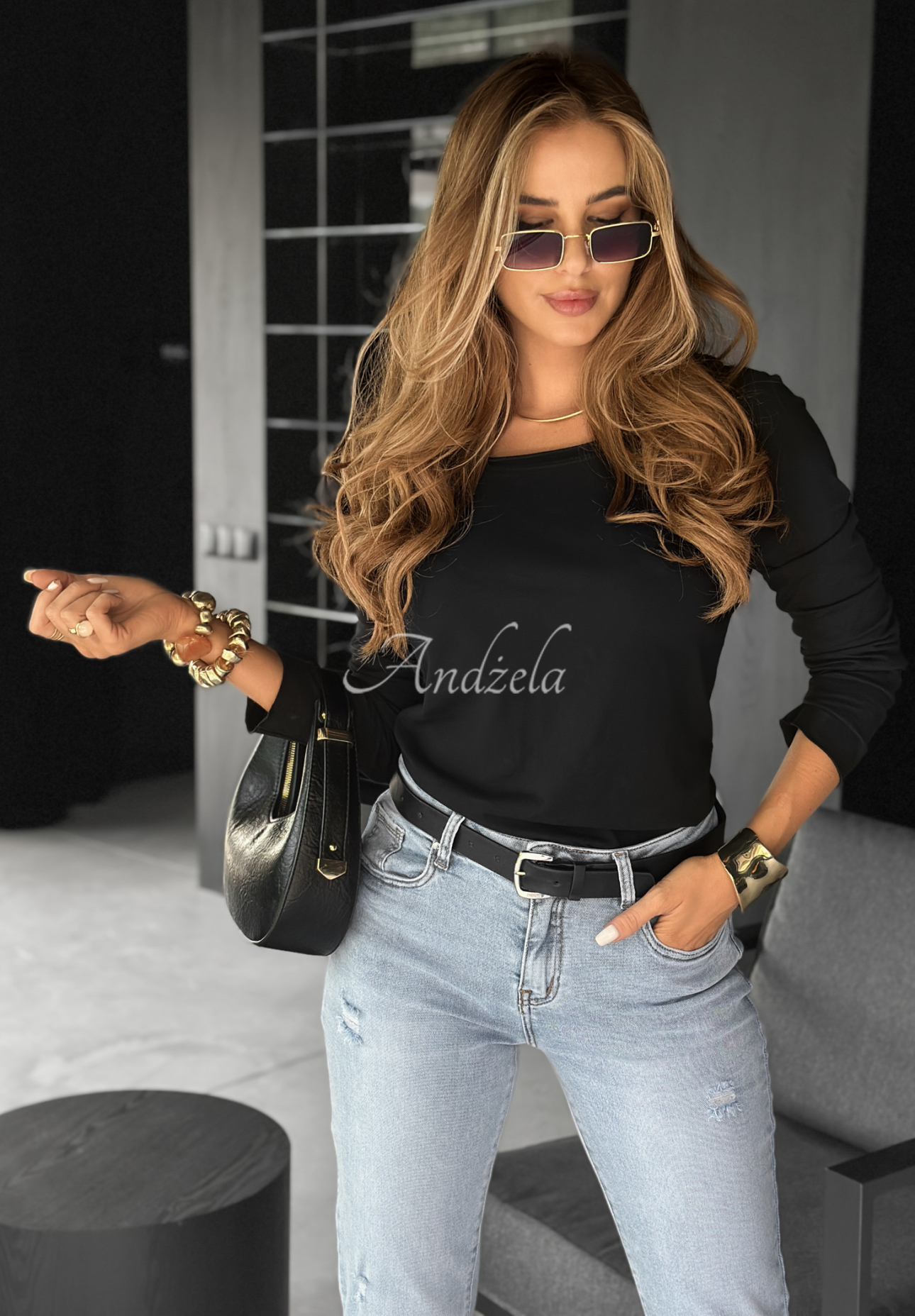 Oberteil longsleeve Not Available Schwarz