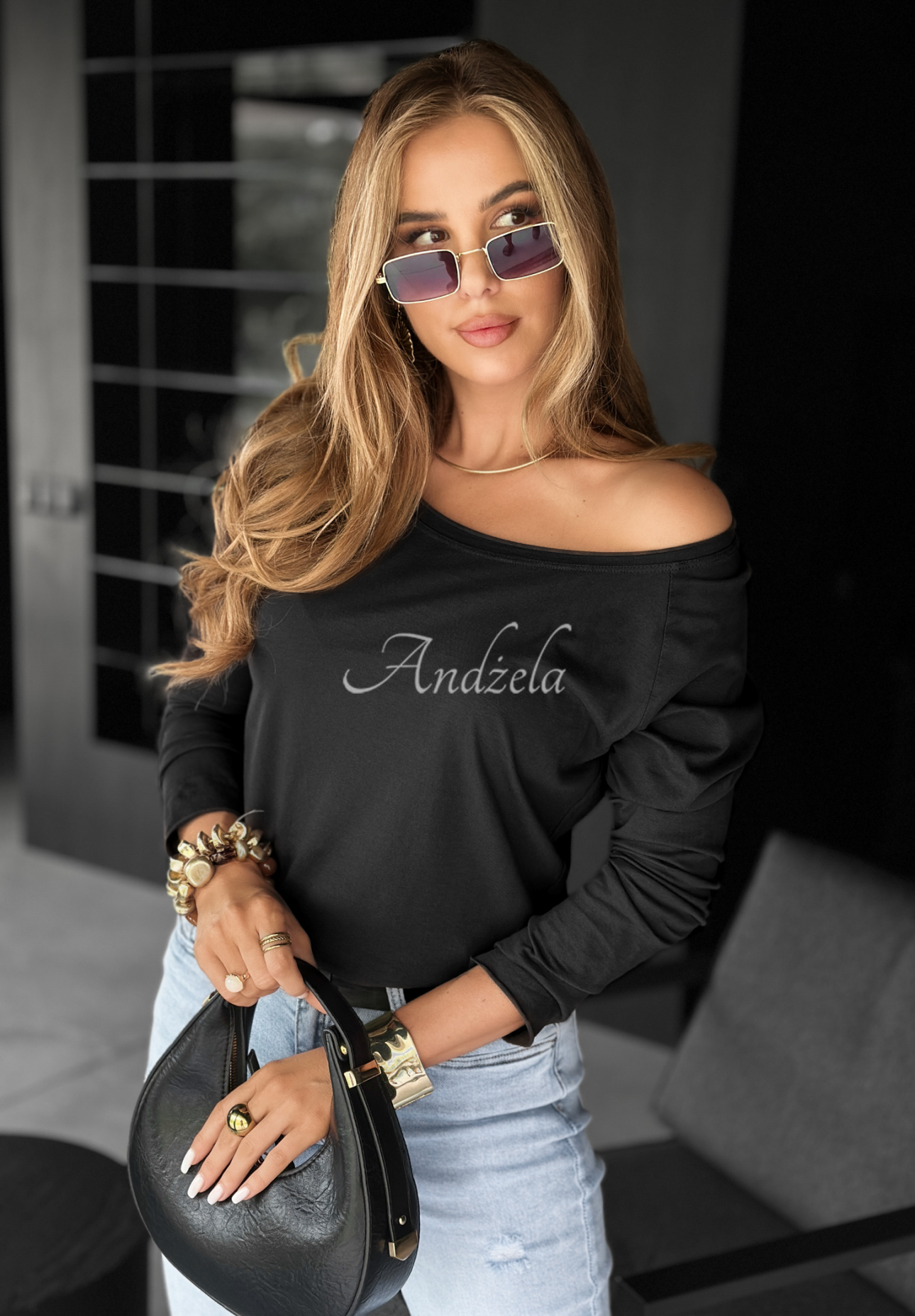 Oberteil longsleeve Not Available Schwarz