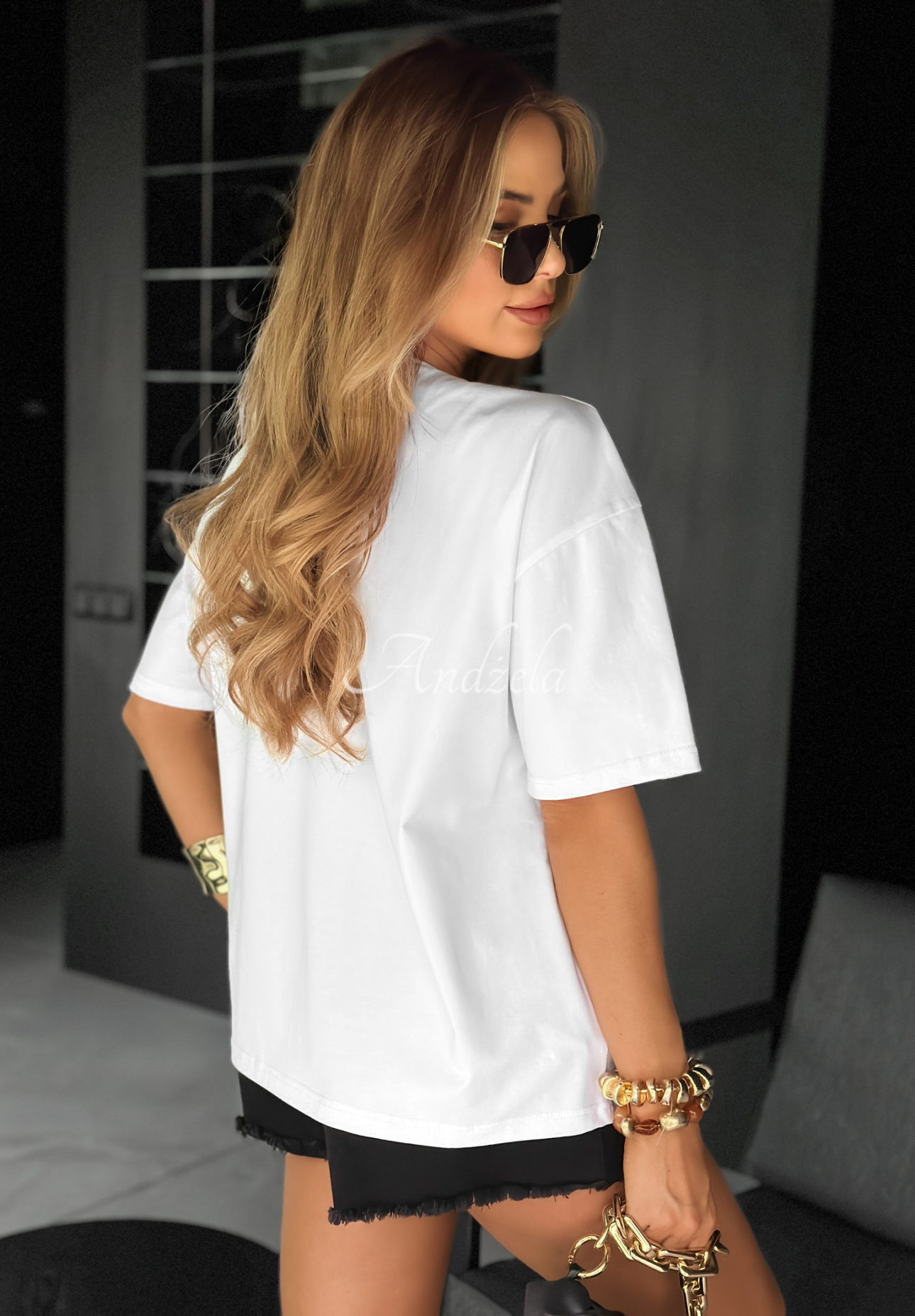 T-Shirt mit Aufdruck Not So Basic Weiß