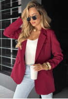 Blazer oversize Best Version Burgunderrot