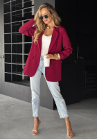 Blazer oversize Best Version Burgunderrot